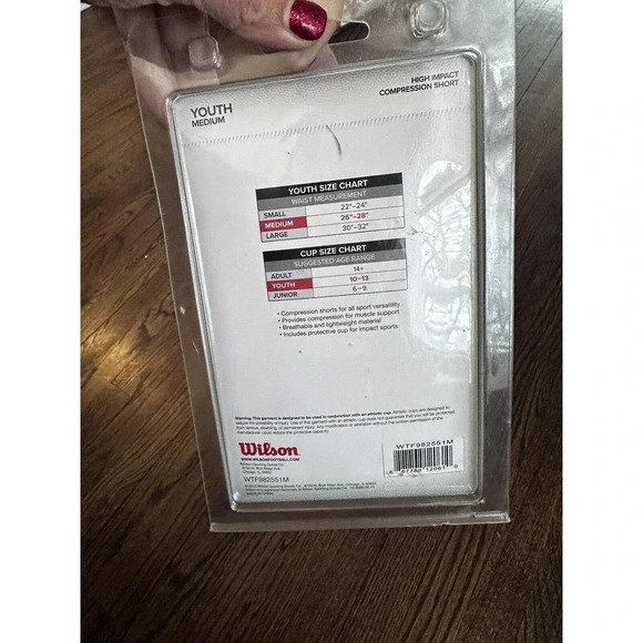 Wilson Sports High Impact Youth M Age10-13 Athletic Protective Cup White B0073 - Picture 2 of 5